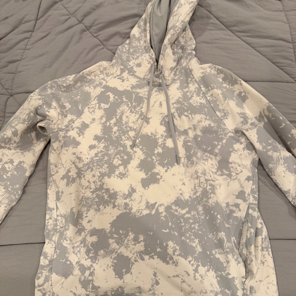 lululemon athletica Gray and White Hoodie